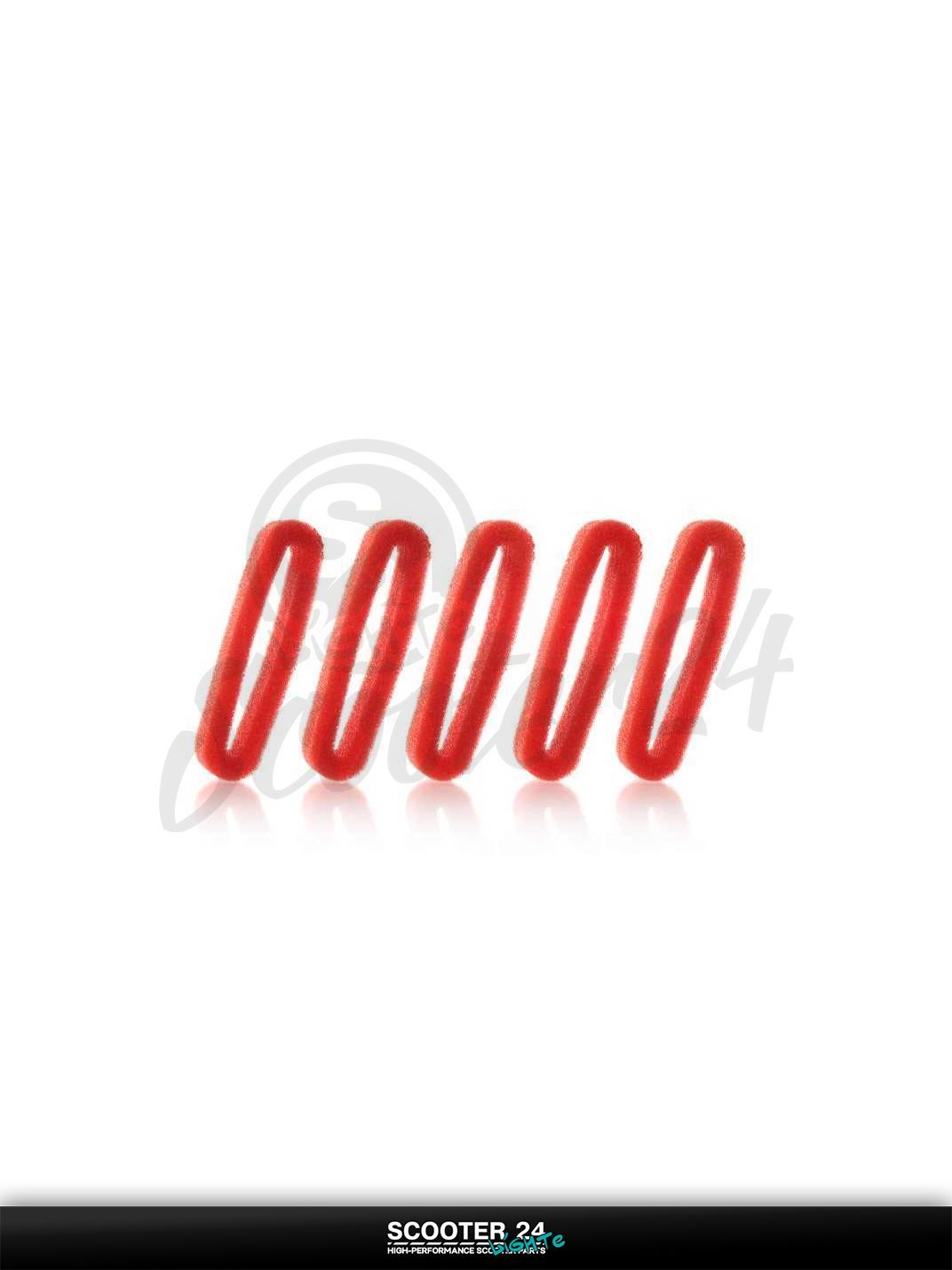 Фильтр воздушный мото косы круглый, поролон, с пропиткой, красный 5шт