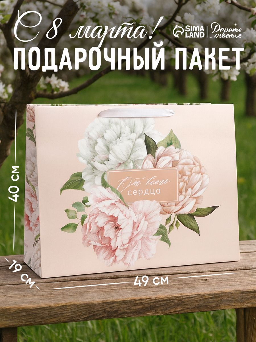 Пакет подарочный большой, 49 х 40 х 19 см