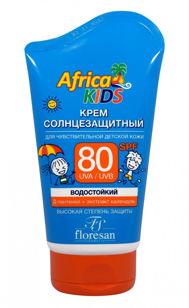 Floresan Солнцезащитный крем для детей, Africa Kids, Spf 80, 100 мл111 ...