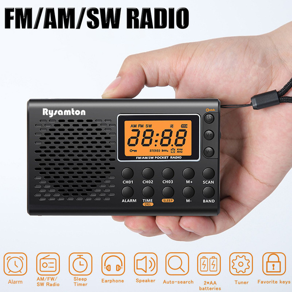 Портативное Мини-полнодиапазонное радио Карманный FM/AM/SW приемник ...