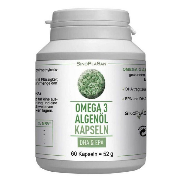 Масло водорослей Омега-3, капсулы DHA + EPA, 60 капсул - купить с ...