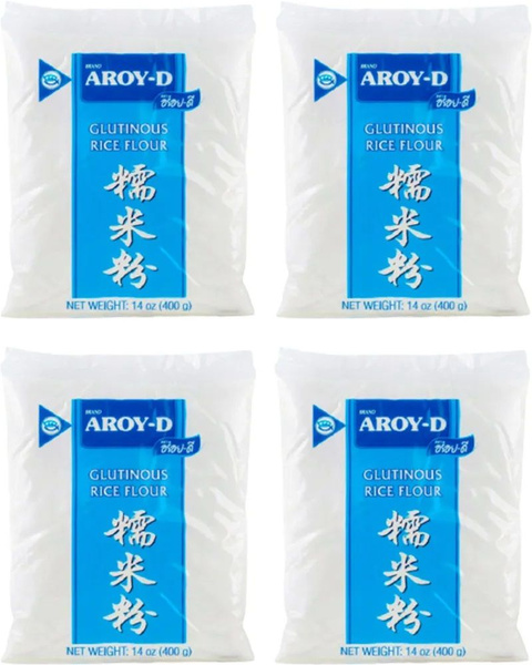 Клейкая рисовая мука AROY-D 400 г х 4 шт - купить с доставкой по ...