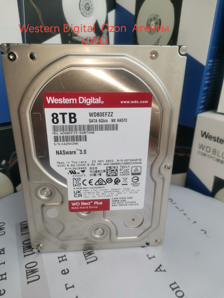 8 ТБ Внутренний жесткий диск Western Digital WD80EFZX/ZZ (WD80EFZX/ZZ ...
