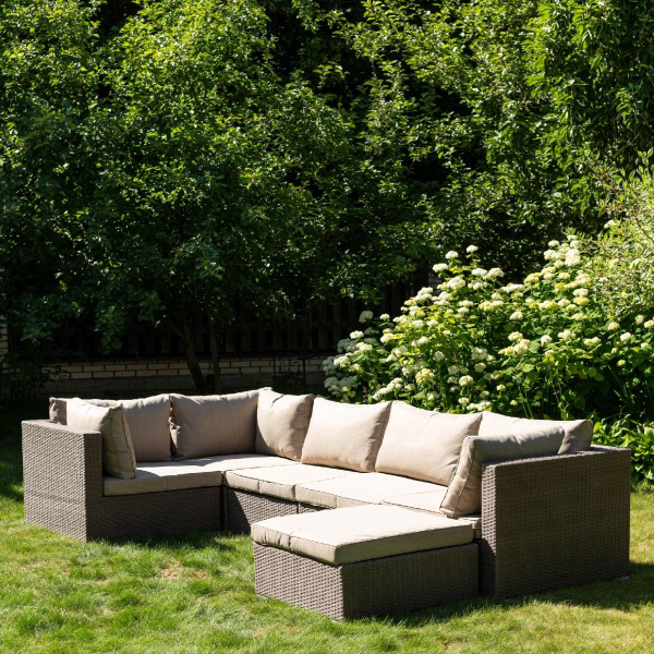 Набор садовой мебели: RATTAN&WOOD OUTDOOR ANC-GP, Искусственный ротанг ...