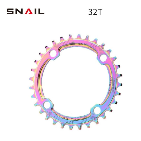 Звезда передняя алюминиевая SNAIL 32Т 104BCD мультицвет с технологией ...