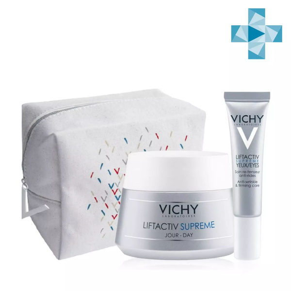 Vichy Набор для упругости кожи (дерморесурс крем для контура глаз, 15 ...