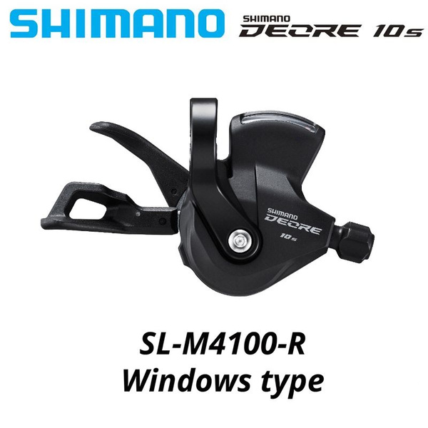 Манетка SHIMANO DEORE, SL M4100-R, правая, 10 скоростей, на хомут, c ...