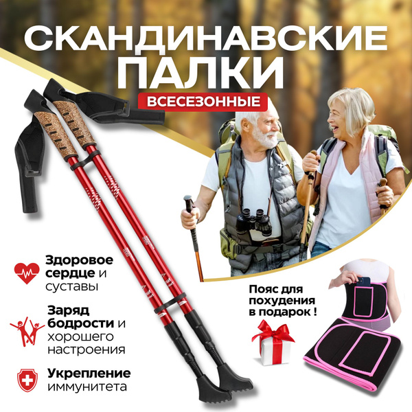 Палки для скандинавской ходьбы телескопические складные, спортивный ...
