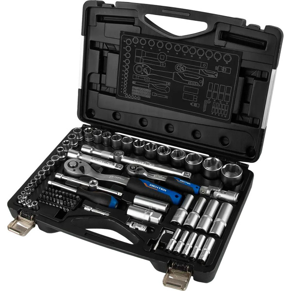 Набор головок Dexter HT205188, 85 предметов купить на OZON по низкой ...