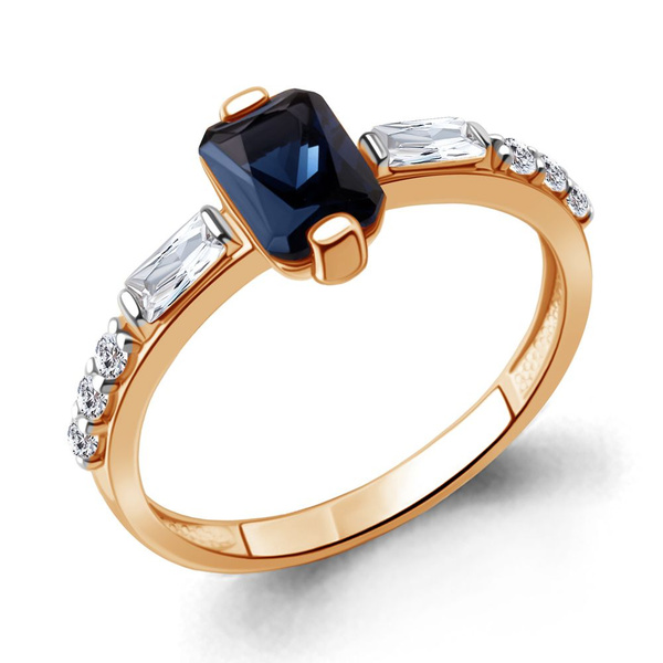 Aquamarine Кольцо женское, с наносапфирами - купить с доставкой по ...
