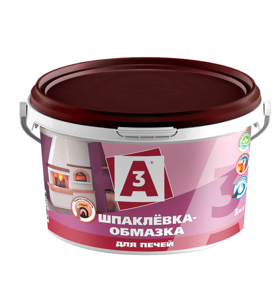 ШПАКЛЕВКА-ОБМАЗКА для печей 3 кг. купить по низкой цене с доставкой в ...