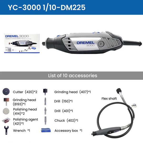 Гравер электрический Dremel 3000 Многофункциональный инструмент с ...