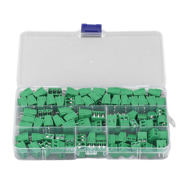 80 шт. винтовая клеммная колодка, латунный штифт, шаг 5 мм, монтаж на ...