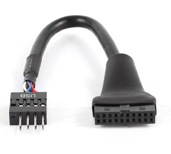 Переходник для корпуса ПК USB 2.0 9pin на USB 3.0 20pin - купить с ...