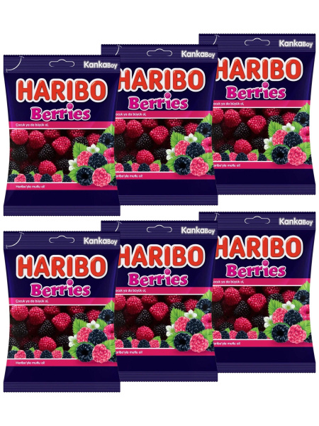 Мармелад ХАРИБО (HARIBO) Berries 6 упаковок по 80 гр. - купить с ...