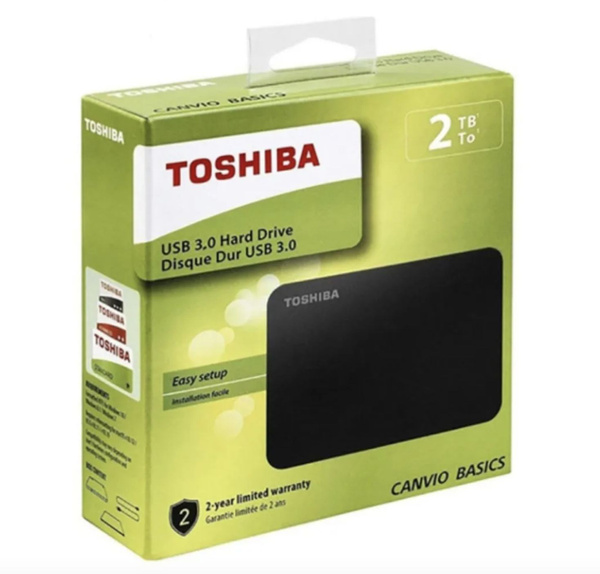 2 ТБ Внешний жесткий диск Toshiba Canvio Basics HDTB520EK3AA - купить с ...