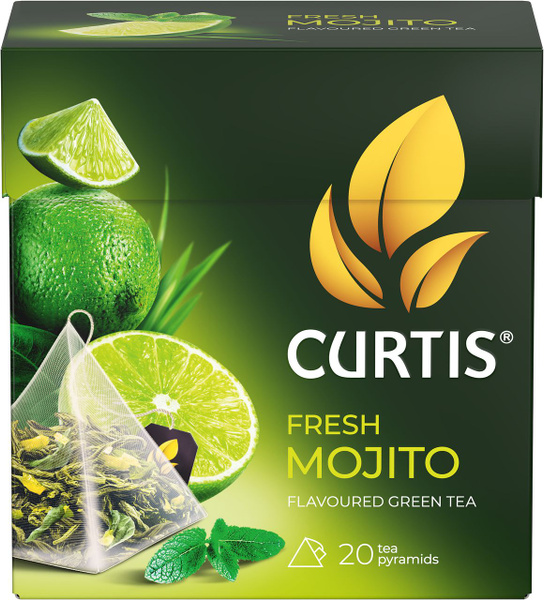 Чай зеленый CURTIS Fresh Mojito, 20х1,7г - купить с доставкой по ...