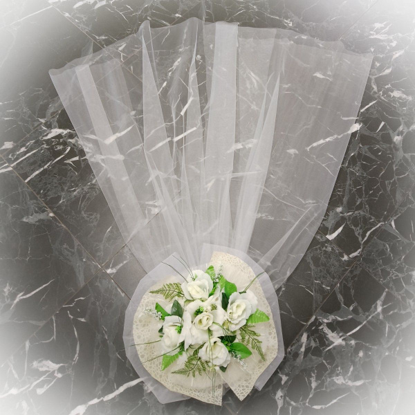 Украшение на машину на свадьбу / композиция с бантом на капот ...