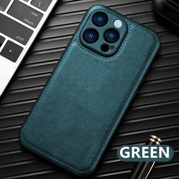 Роскошный кожаный чехол для Apple iPhone 13 Pro Max (Эпл Айфон 13 Про ...