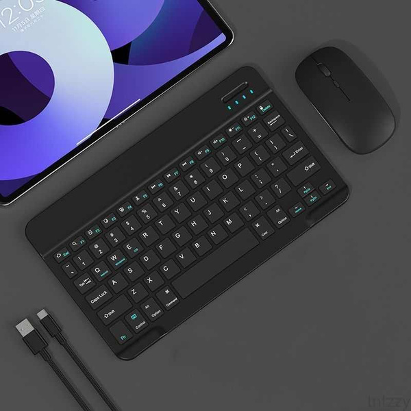 Беспроводная мини Bluetooth-клавиатура и мышь для Ipad realme xiaomi ...