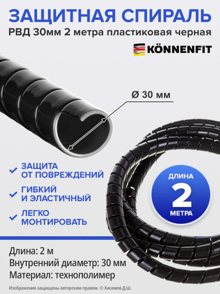 Защитная спираль РВД рукавов, шлангов, тросиков, проводов и кабелей ...