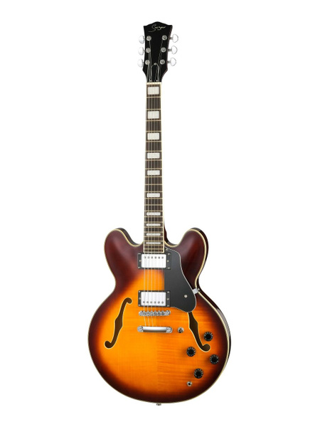 Smiger Полуакустическая гитара S-G16-3TS 6-струнная, корпус Клен 4/4 ...