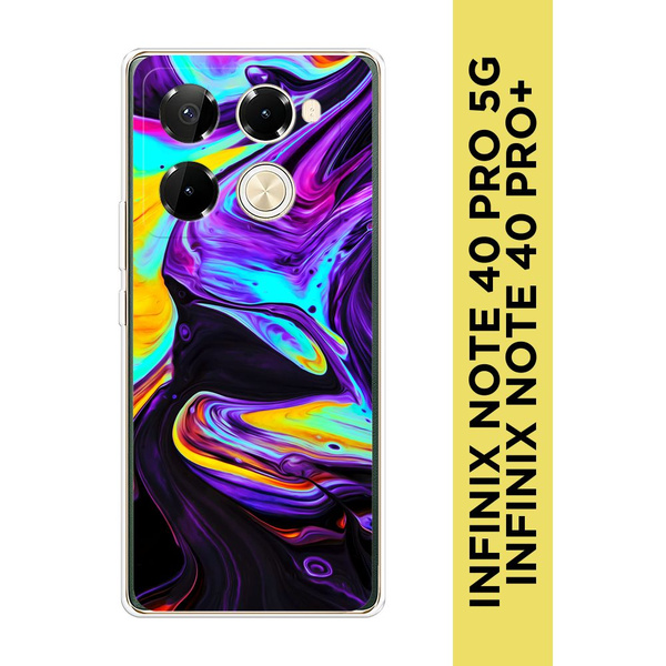 Силиконовый чехол на Infinix Note 40 Pro 5G/Note 40 Pro Plus / Инфиникс ...