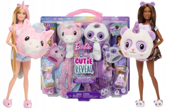 Кукла Mattel Barbie Cutie Reveal - Подарочный набор Пижамная вечеринка ...
