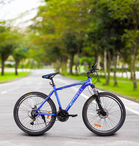 Велосипед ACTIWELL Journey, 26" 21 скорость, сине-бирюзовый/графитно ...