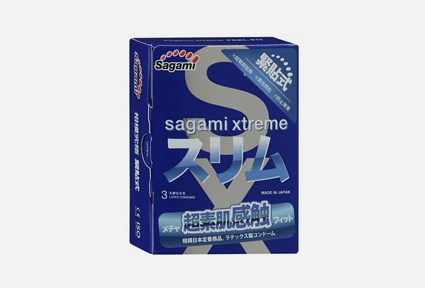 Презервативы / Sagami, Xtreme Feel Fit / 3шт - купить с доставкой по ...