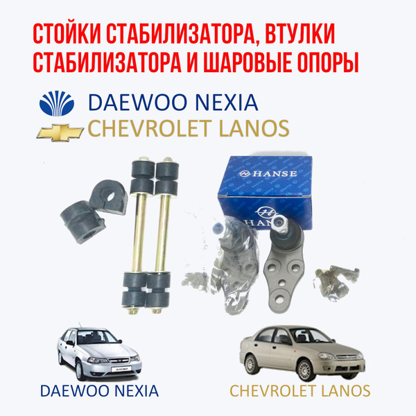 Стойки стабилизатора втулки стабилизатора и шаровые опоры Daewoo nexia ...