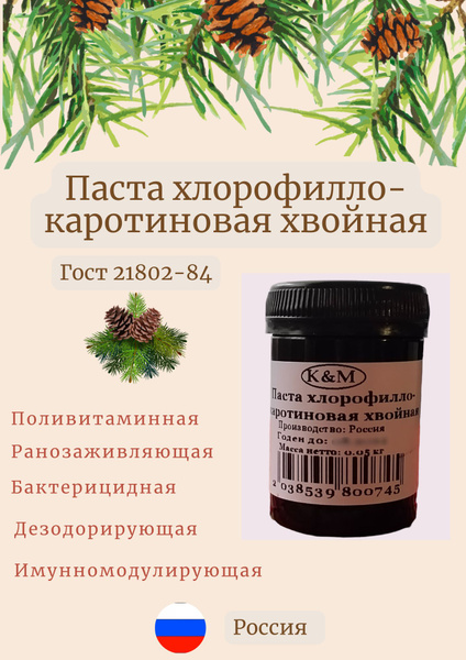 Хлорофилло-каротиновая паста 50 гр - купить с доставкой по выгодным ...