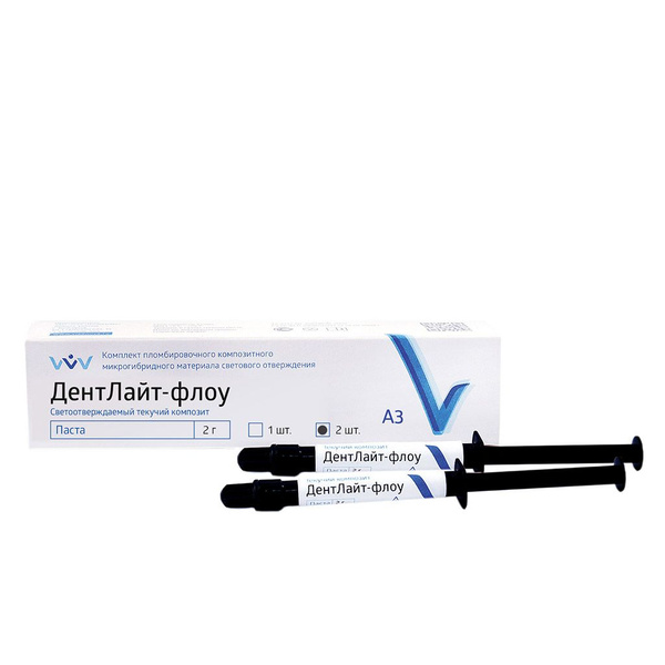 Характеристики ДентЛайт флоу - жидкотечкучий композит светового ...