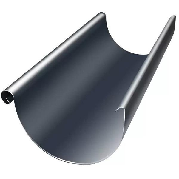 Желоб металлический водосточный 3м Grand Line Optima RAL 7024 графит 5 ...