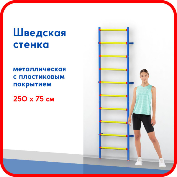 Шведская стенка Leco-IT пластиково-металлическая 250 х 75 см - купить ...