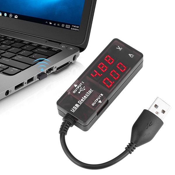 YB26VA Двойной дисплей USB Детектор Вольтметр Амперметр Измеритель ...