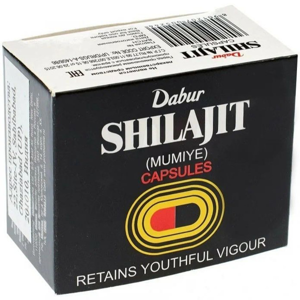 Мумиё (ШИЛАДЖИТ) Дабур SHILAJIT Dabur 100 кап. - купить с доставкой по ...