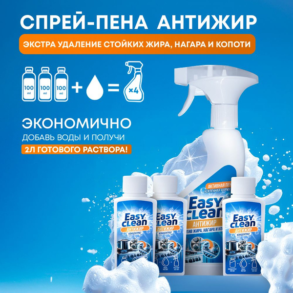 Чистящее средство антижир для кухни и концентрат - купить с доставкой ...