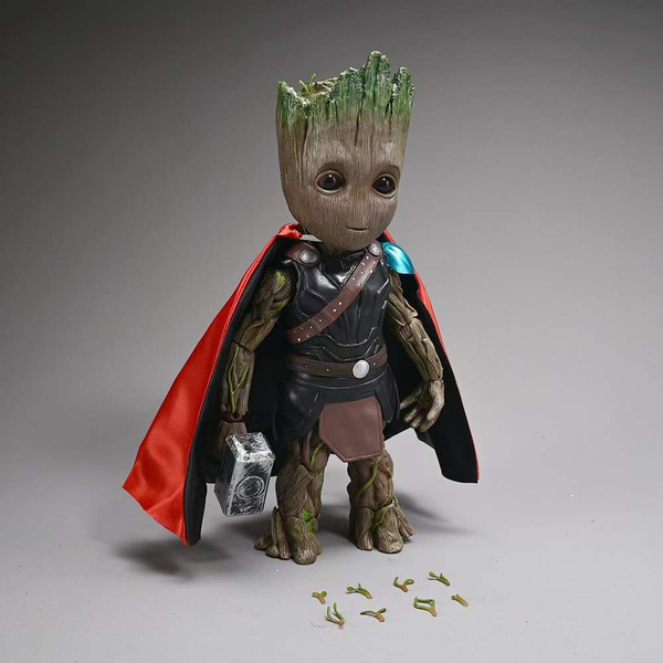 фигурка Marvel"Грут косплей Тор"Коллекционная подвижные фигурки,26CM ...