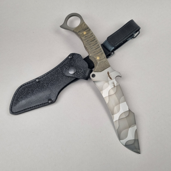 Нож Гром Мелита К камуфляж рукоять микарта - купить с доставкой по ...