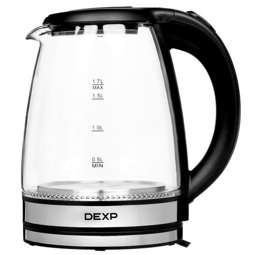 Купить электрический чайник DEXP GP1800, Пластик/стекло по низкой цене ...
