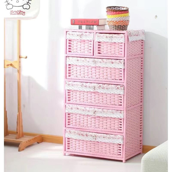 Комод Sku02292_Розовый, 58x38x110 см, 6 ящ. - купить по выгодной цене в ...