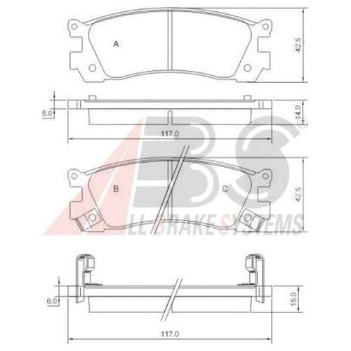 Колодки тормозные ABS 36930 - купить по низким ценам в интернет ...