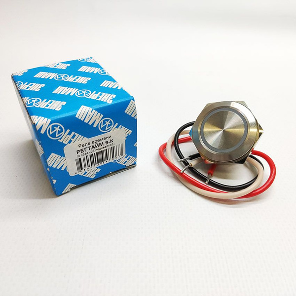 Реле времени РЕГТАЙМ 9-К 10-30В 10А (с красной подсветкой) (0-100 мин ...