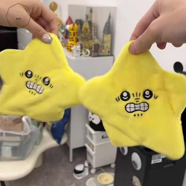 QiuЗабавная движущаяся плюшевая игрушка-брелок для ключей Grumpy ...