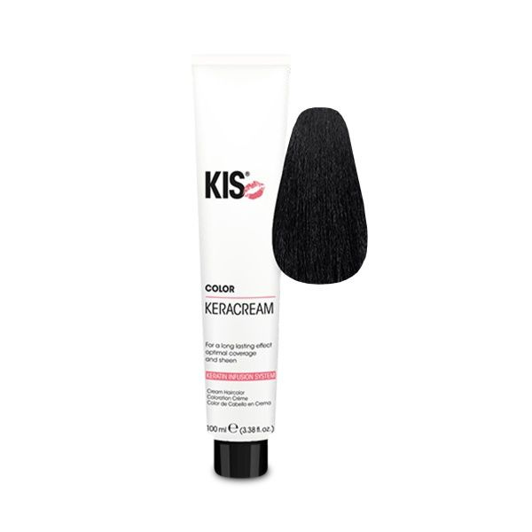 Kis Кератиновый краситель KeraCream Color, 1N/10 черный, 100 мл ...