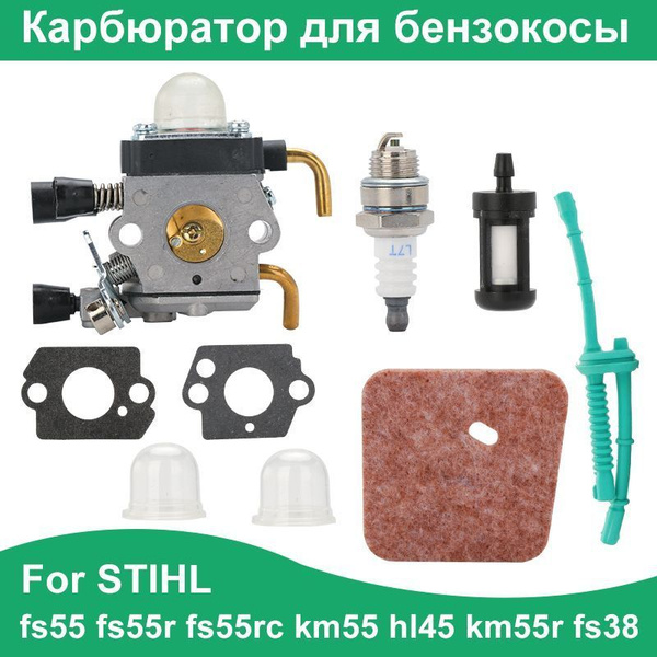 Revive Tu Desbrozadora: Carburador Para STIHL FS55, FS55R, KM55, HL45, FS38 Con Kit De Combustible
