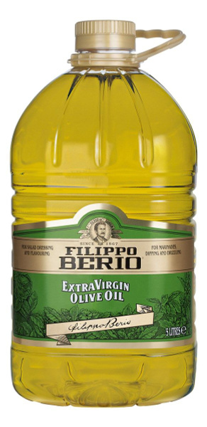 Масло оливковое Filippo Berio Extra Virgin нерафинированное, 5л ...