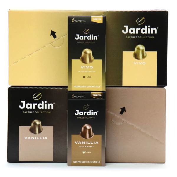 Характеристики Кофе молотый Jardin Vivo и Vanillia, 200 капсул (20 ...