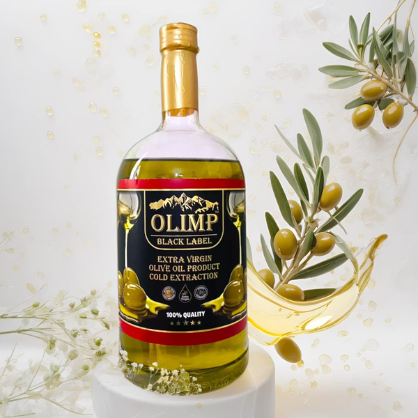 Масло Оливковое нерафинированное Olimp Black Extra Virgin Olive Oil, 1л ...